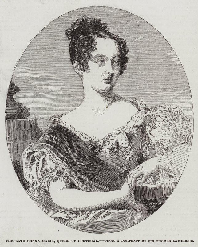 Feu Donna Maria, reine du Portugal - Thomas Lawrence