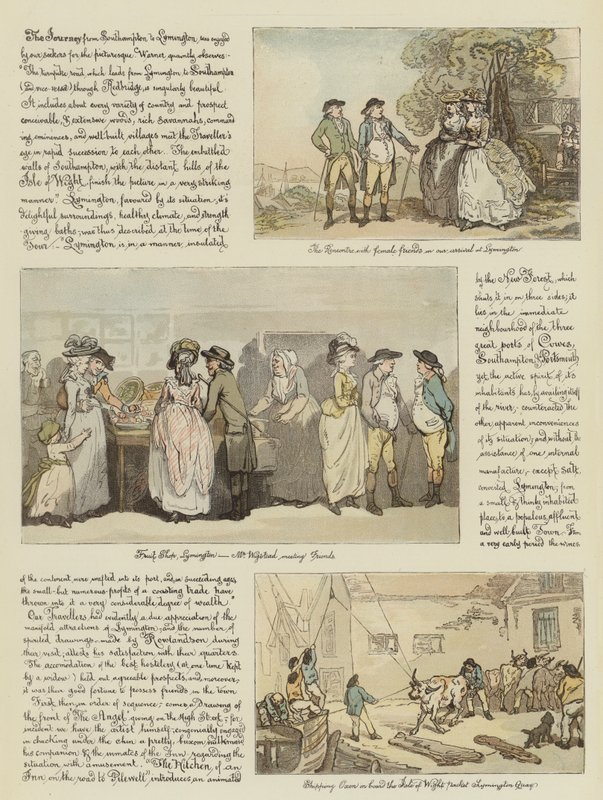 Tour de Rowlandson en Calèche, 1782 (chromolithographie) - Thomas Rowlandson