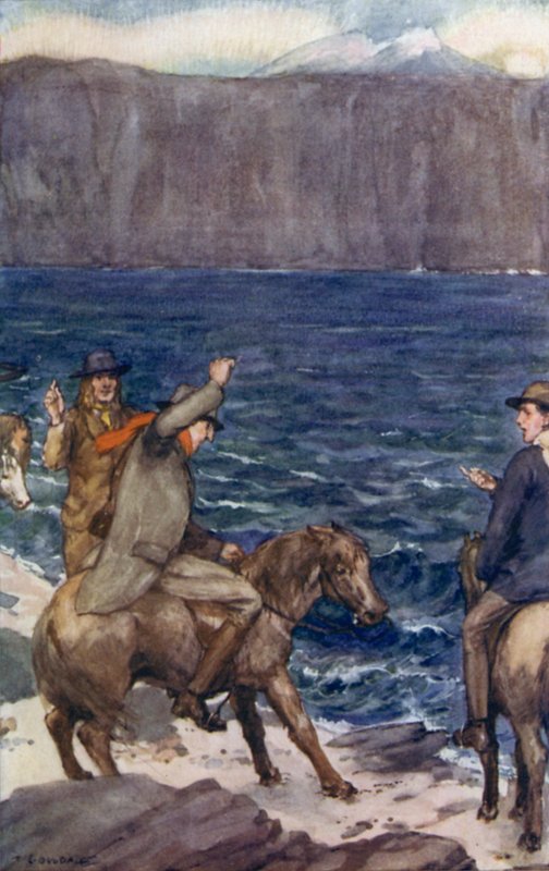 Illustration pour Voyage au centre de la Terre de Jules Verne - Thomas Cantrell Dugdale