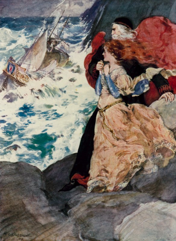 Prospero et Miranda regardent la tempête - Thomas Cantrell Dugdale