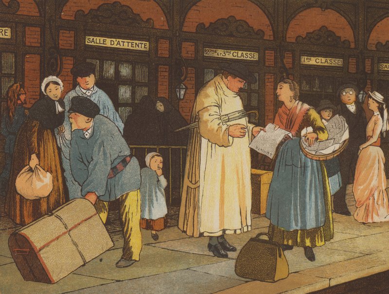 En route de Caen à Paris : une gare - Thomas Crane