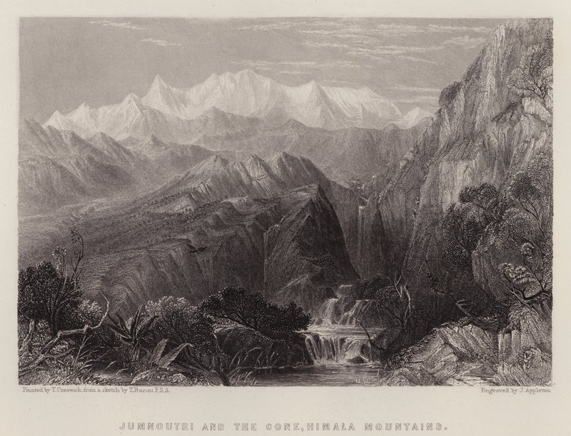 Jumnoutri et le Cône, Montagnes de l
