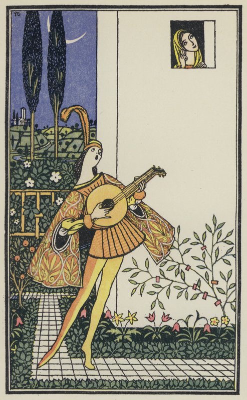 Illustration pour Le Décaméron de Boccace (lithographie couleur) - Thomas Derrick