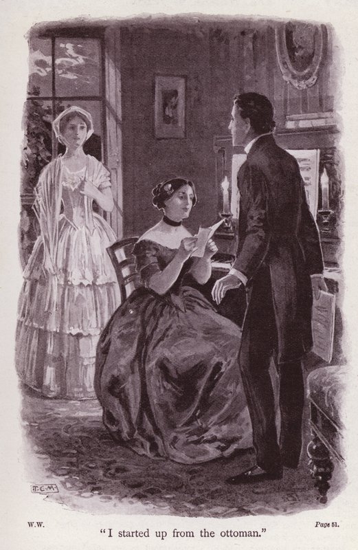 Illustration pour La Dame en blanc de Wilkie Collins - Thomas Eyre Macklin