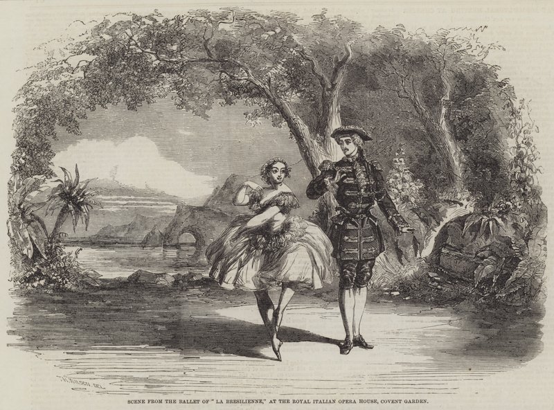 Scène du ballet de La Brésilienne, à l