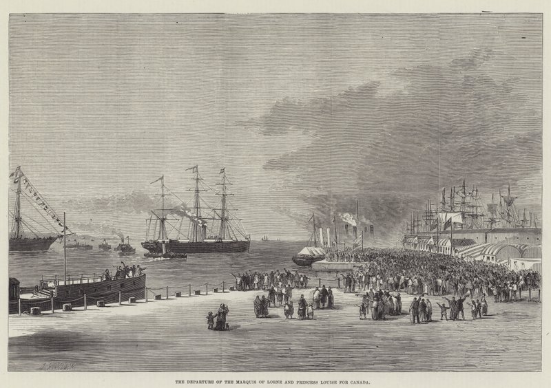 Le départ du marquis de Lorne et de la princesse Louise pour le Canada - Thomas Harrington Wilson