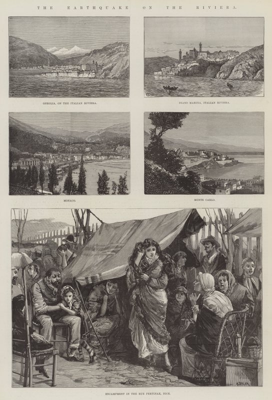 Le tremblement de terre sur la Riviera - Thomas Harrington Wilson