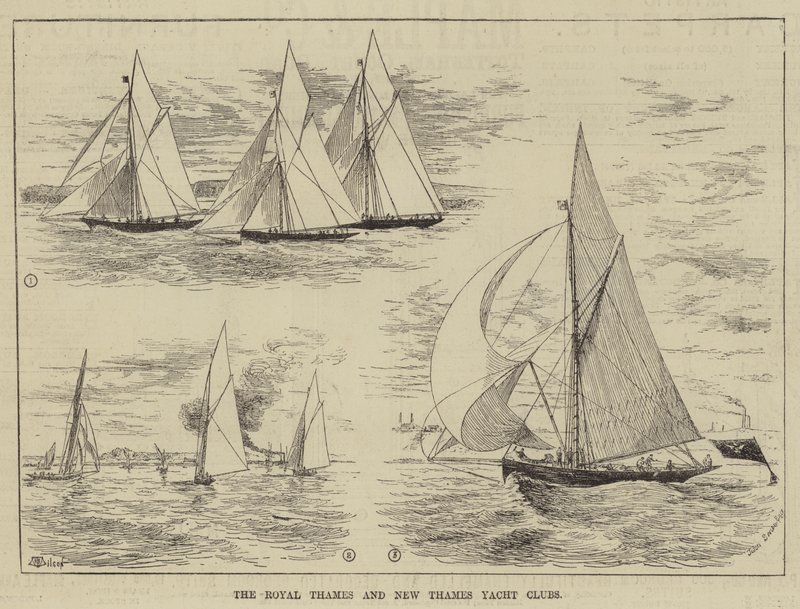 Les clubs de yacht Royal Thames et New Thames - Thomas Harrington Wilson