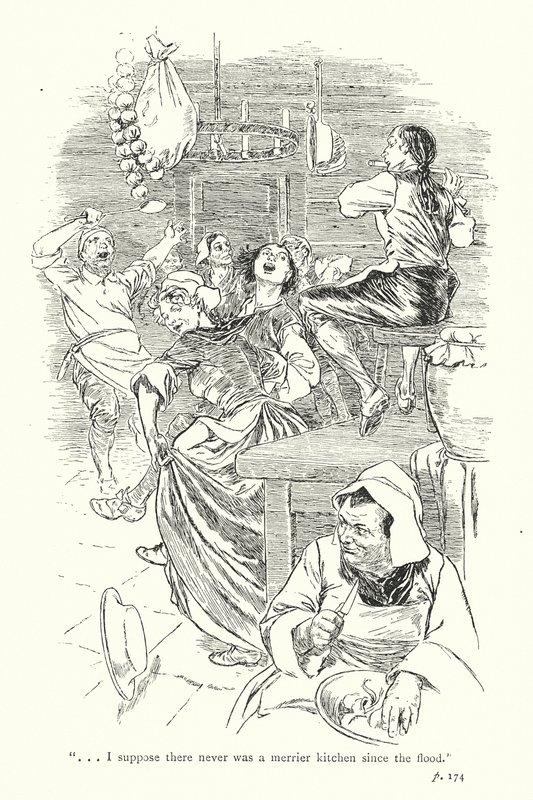 Illustration pour A Sentimental Journey de Laurence Sterne (lithographie) - Thomas Heath Robinson