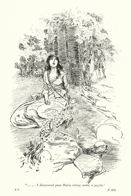 Illustration pour A Sentimental Journey de Laurence Sterne (lithographie) - Thomas Heath Robinson