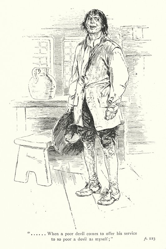 Illustration pour A Sentimental Journey de Laurence Sterne (lithographie) - Thomas Heath Robinson