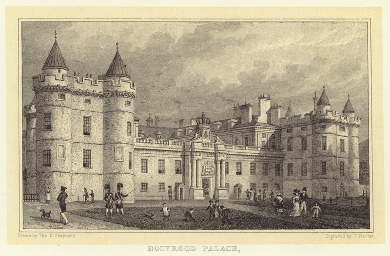 Palais de Holyrood (gravure) - Thomas Hosmer (after) Shepherd