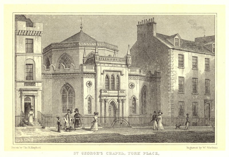Chapelle St George, York Place - Thomas Hosmer (after) Shepherd