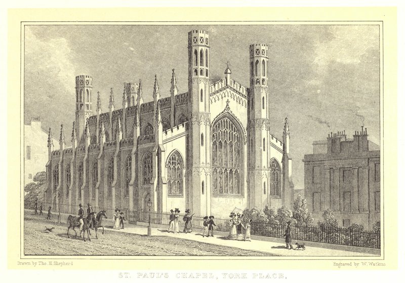 Chapelle St Paul, York Place - Thomas Hosmer (after) Shepherd