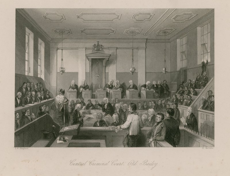 Cour criminelle centrale, Old Bailey - Thomas Hosmer Shepherd