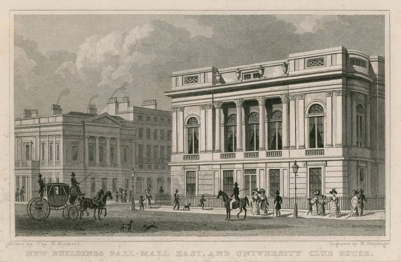 Nouveaux bâtiments Pall Mall East et University Club House - Thomas Hosmer Shepherd