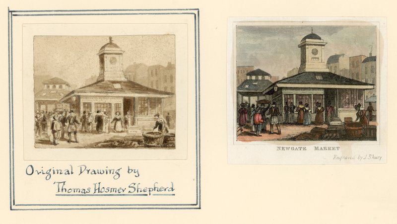 Marché de Newgate - Thomas Hosmer Shepherd