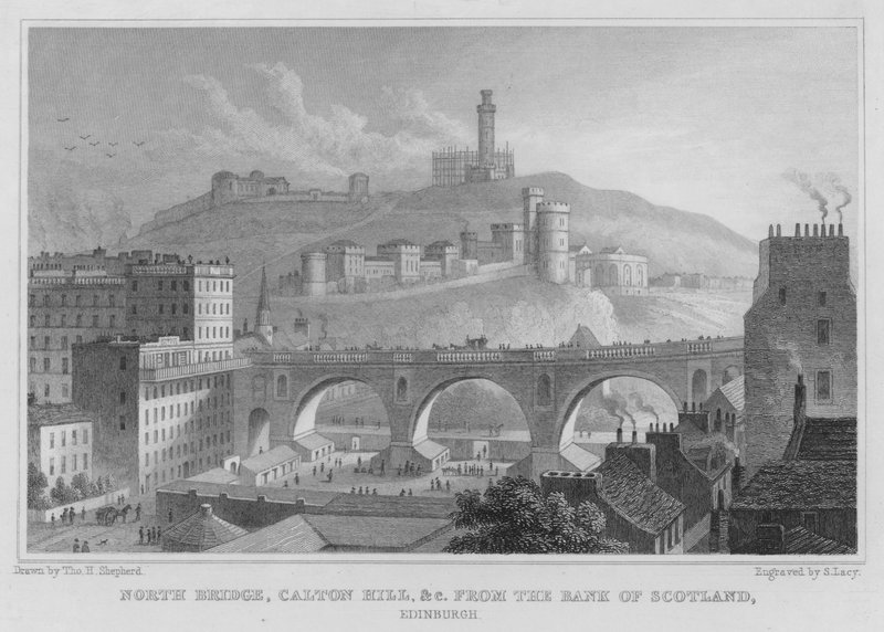 North Bridge, Calton Hill, etc., depuis la Banque d