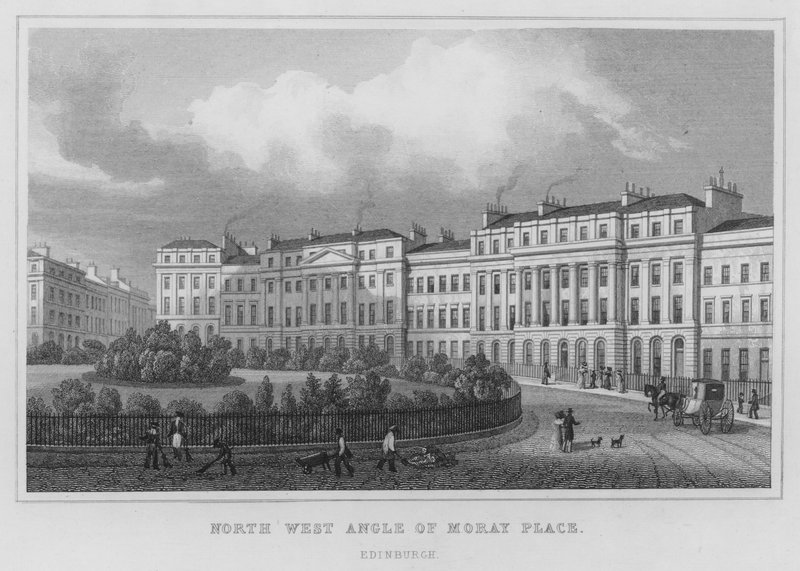Angle nord-ouest de Moray Place, Édimbourg - Thomas Hosmer Shepherd