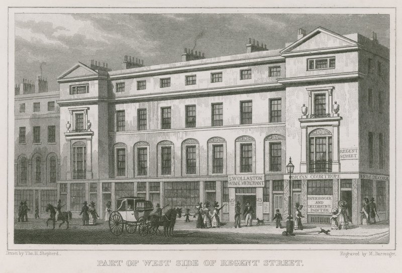 Partie ouest de Regent Street, Londres - Thomas Hosmer Shepherd