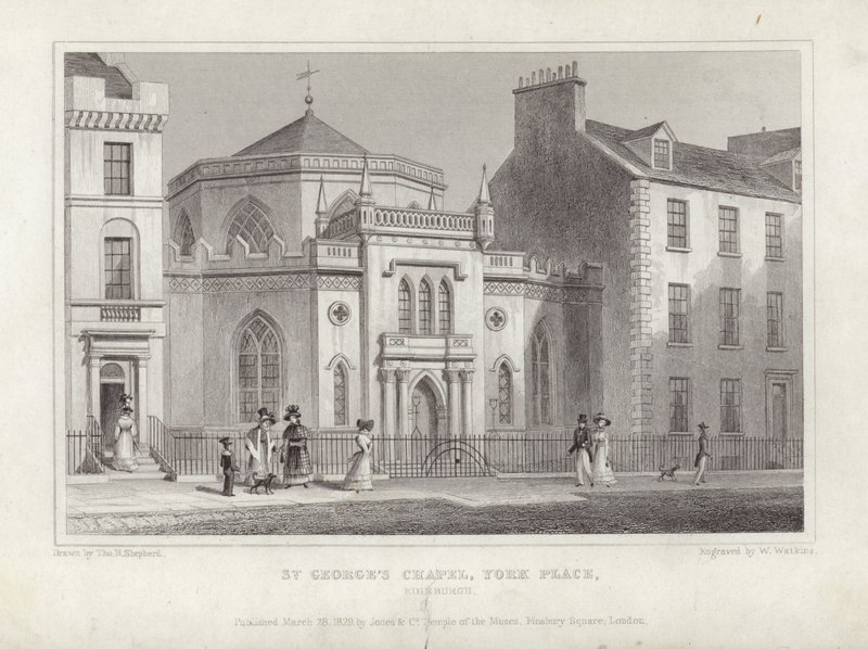 Chapelle Saint-Georges, York Place - Thomas Hosmer Shepherd