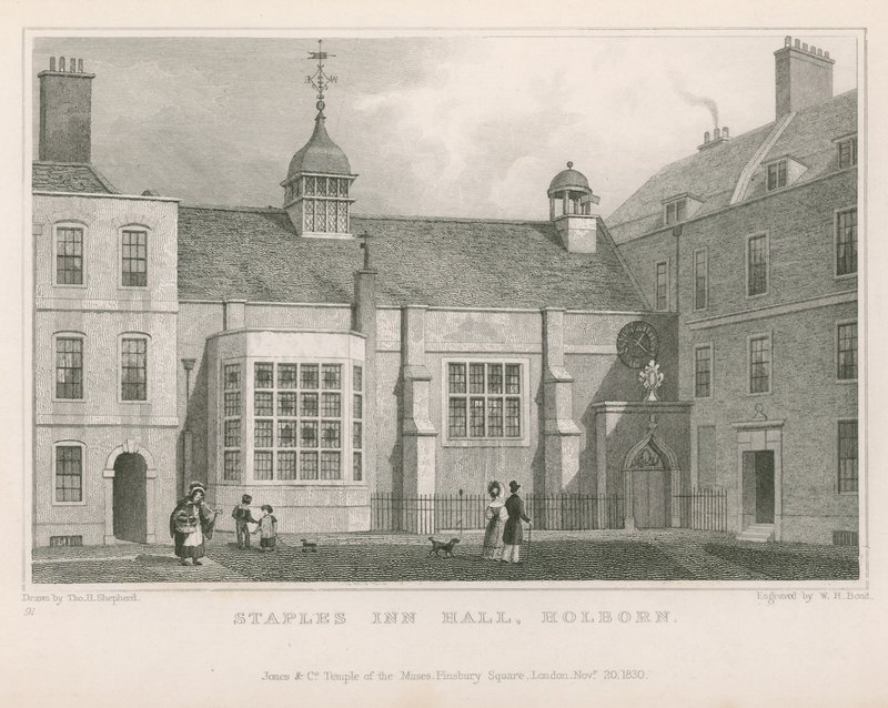 Salle de Staples Inn, Holborn - Thomas Hosmer Shepherd