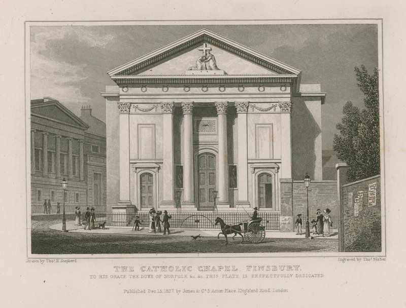La chapelle catholique à Finsbury - Thomas Hosmer Shepherd