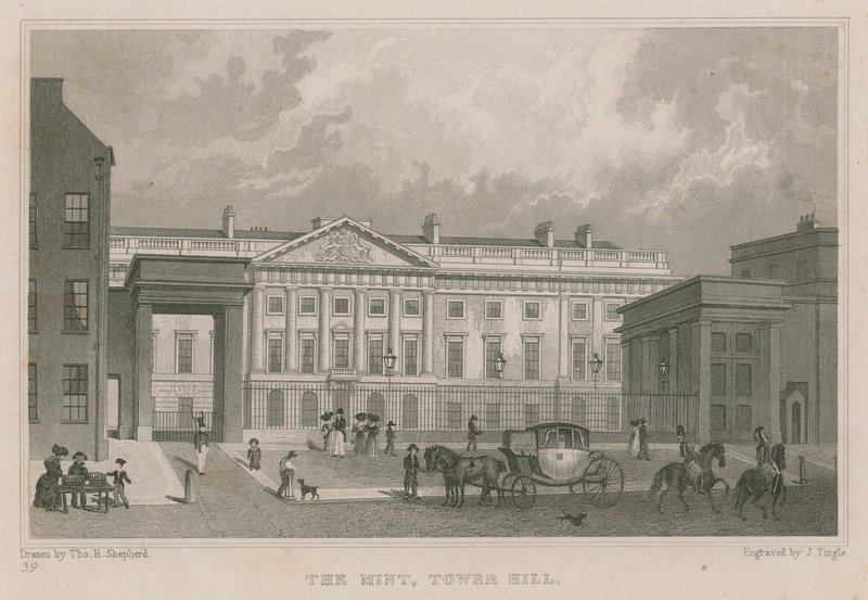 La Monnaie royale, Tower Hill, Londres - Thomas Hosmer Shepherd