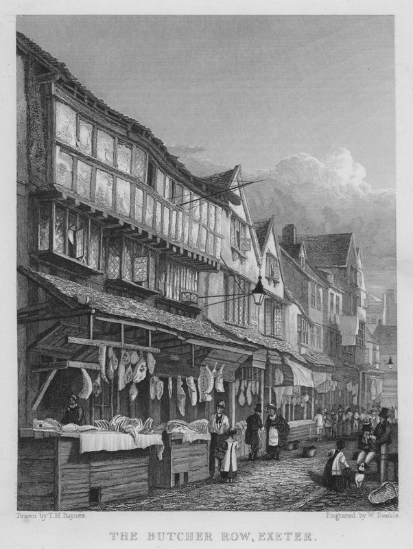 La rue des bouchers, Exeter - Thomas Mann (after) Baynes