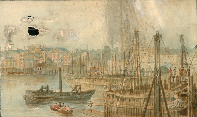 Panorama de la rivière Thames, côté nord, en 13 parties - Thomas Mann Baynes