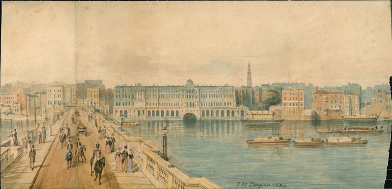 Panorama de la Tamise, côté nord, en 13 parties - Thomas Mann Baynes