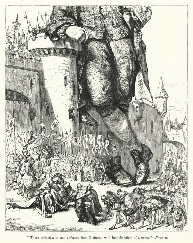 Illustration pour Les Voyages de Gulliver par Jonathan Swift - Thomas Morten