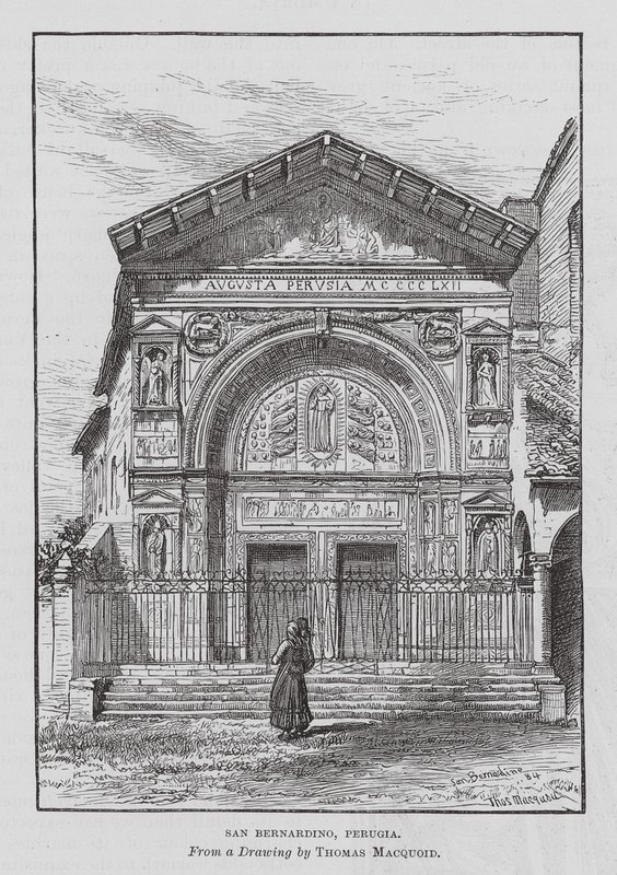 San Bernardino, Pérouse (gravure) - Thomas Robert Macquoid