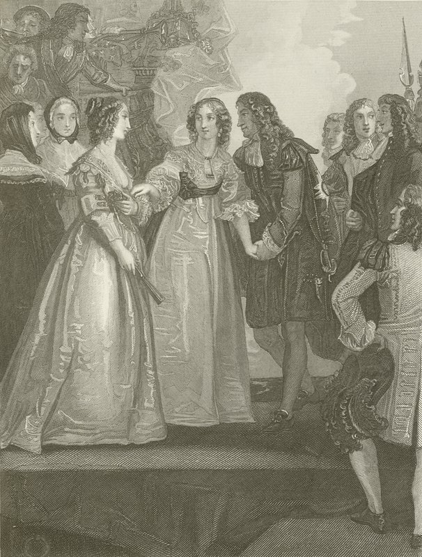 Charles II recevant la Duchesse d