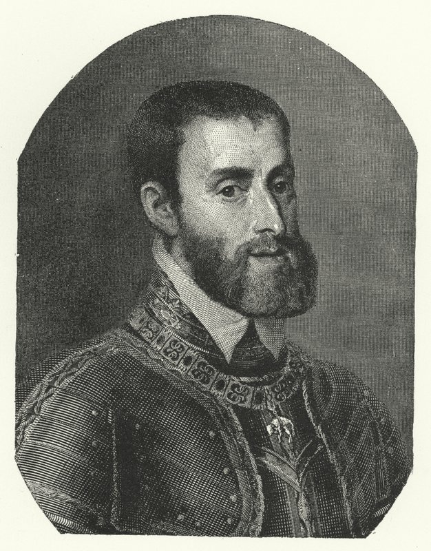 Charles V, Empereur du Saint-Empire romain germanique - Titian (c.1488 1576) (after)