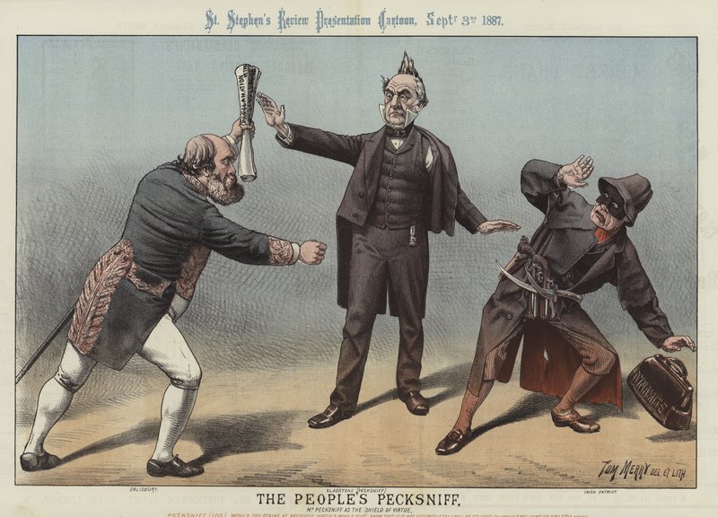 Le Pecksniff du peuple, 1887 - Tom Merry