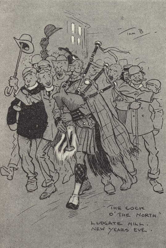 Le Coq du Nord, Ludgate Hill, Réveillon du Nouvel An - Tom Browne