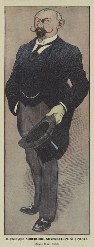 Prince Konrad de Hohenlohe-Schillingsfürst, Gouverneur autrichien de Trieste - Ugo Finozzi
