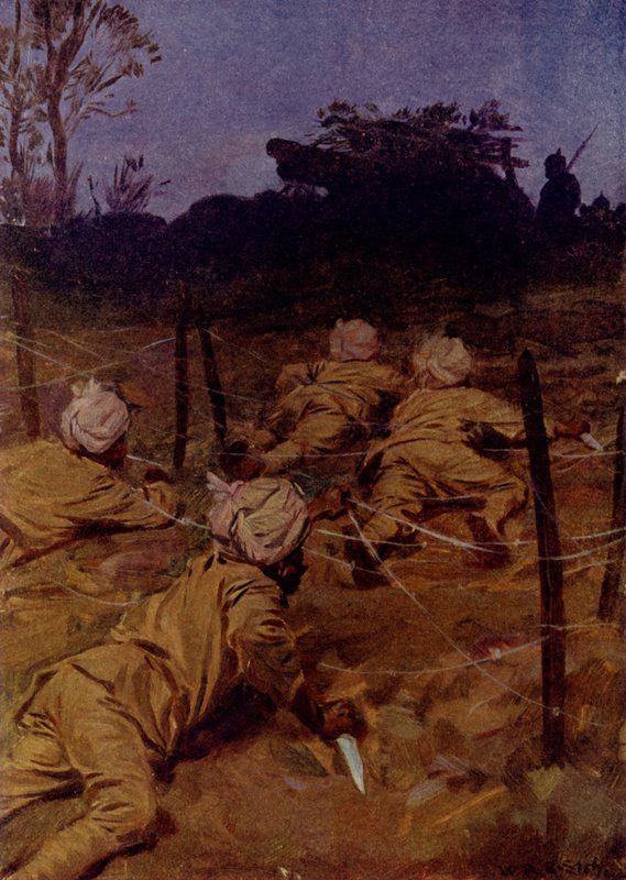 Les soldats indiens avançaient aussi silencieusement que des chats - W.R.S. (after) Stott