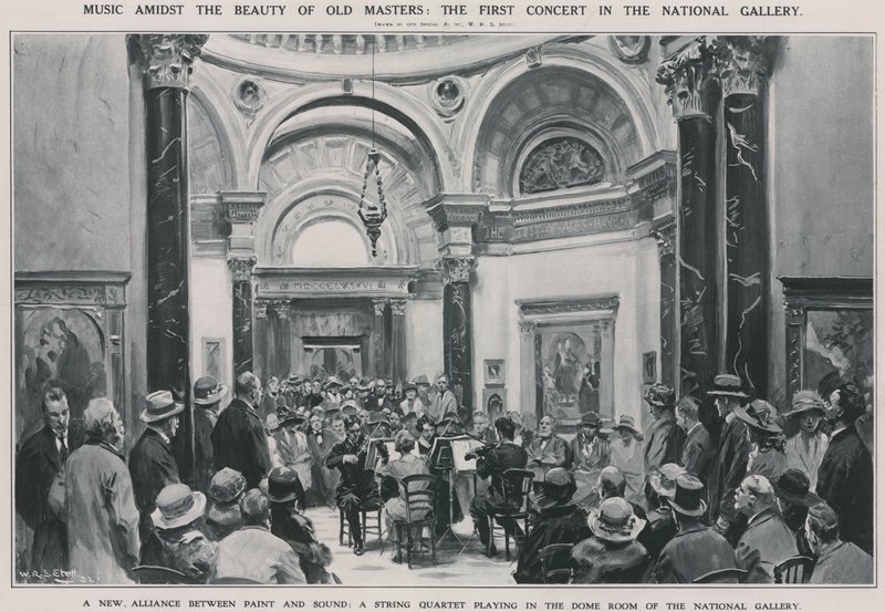 Le premier concert à la National Gallery - W.R.S. Stott