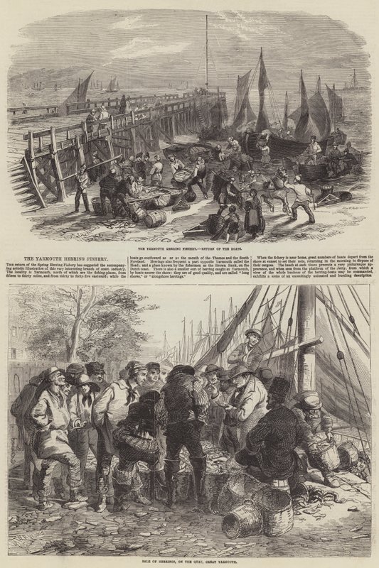 La pêche au hareng à Yarmouth - W. R. Woods