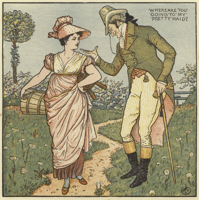 Où vas-tu, ma jolie demoiselle - Walter Crane