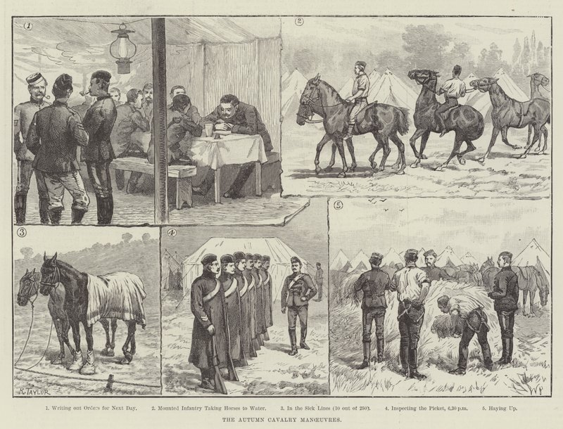 Les manœuvres de cavalerie d