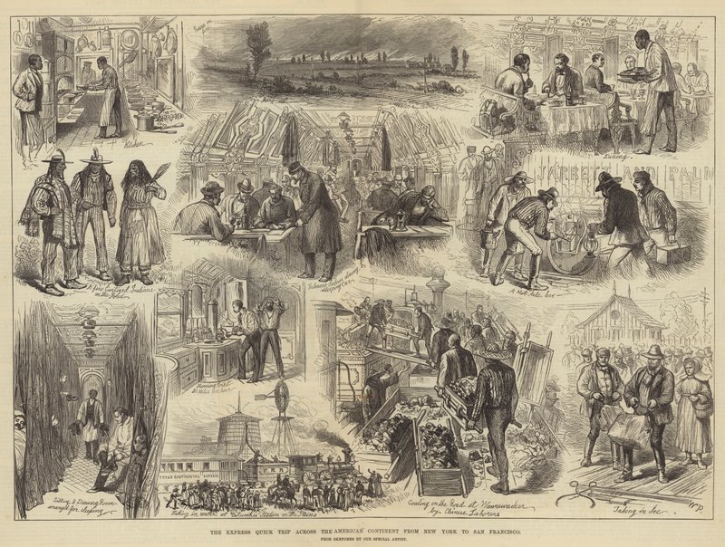 Le voyage express à travers le continent américain de New York à San Francisco - Walter Paget