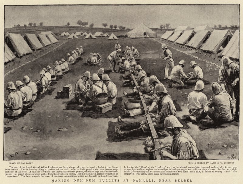 Fabrication de balles Dum-Dum à Damarli, près de Berber - Walter Stanley Paget