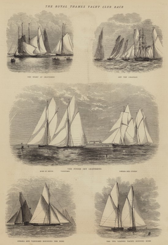 La course du Royal Thames Yacht Club - Walter William May