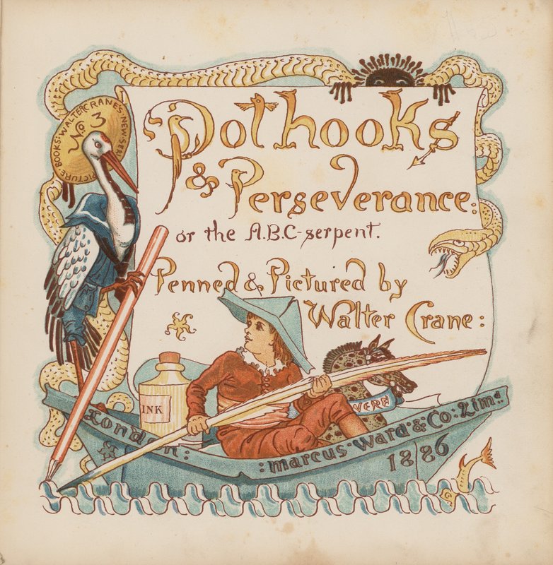 Illustration pour Pothooks and Perseverance par Walter Crane - Walter (after) Crane