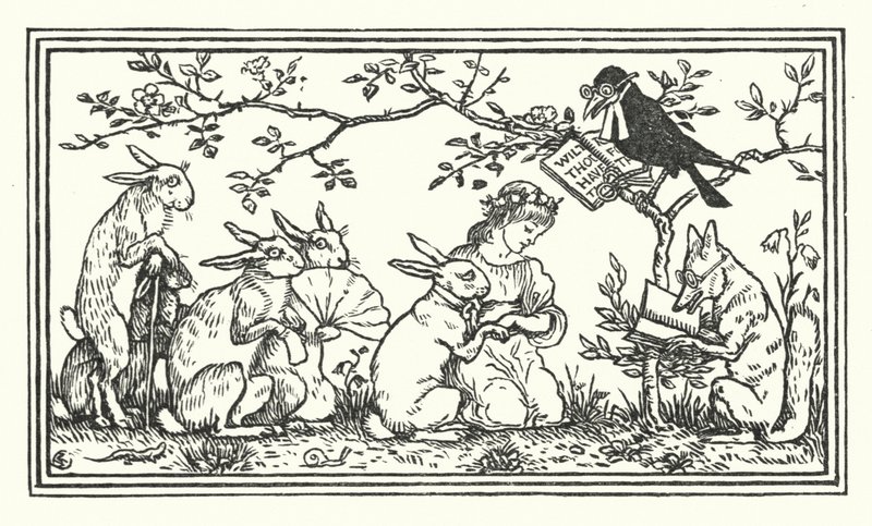 La Mariée du lapin (gravure) - Walter (after) Crane