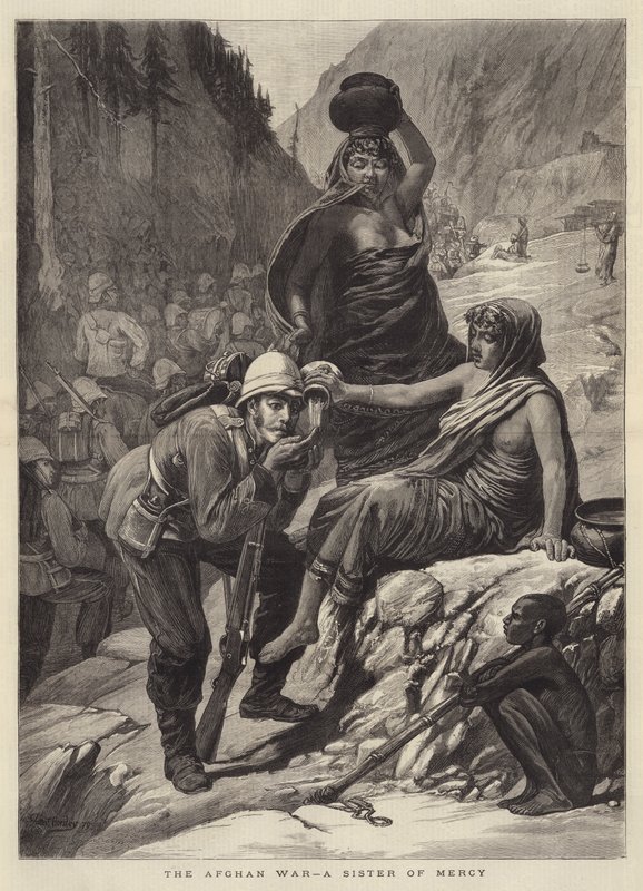La guerre afghane, une sœur de la miséricorde - Walter Charles Horsley