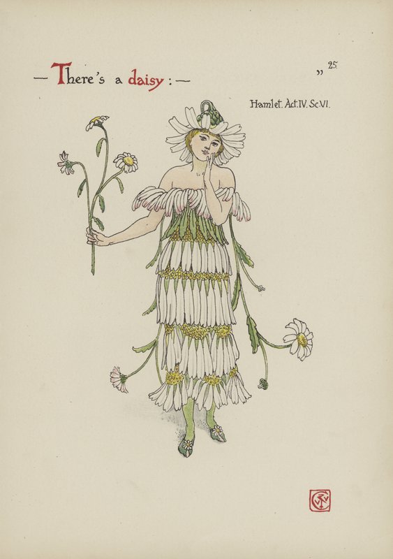 Fleurs du jardin de Shakespeare - Walter Crane